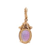 AMETHYST AND DIAMOND PENDANT