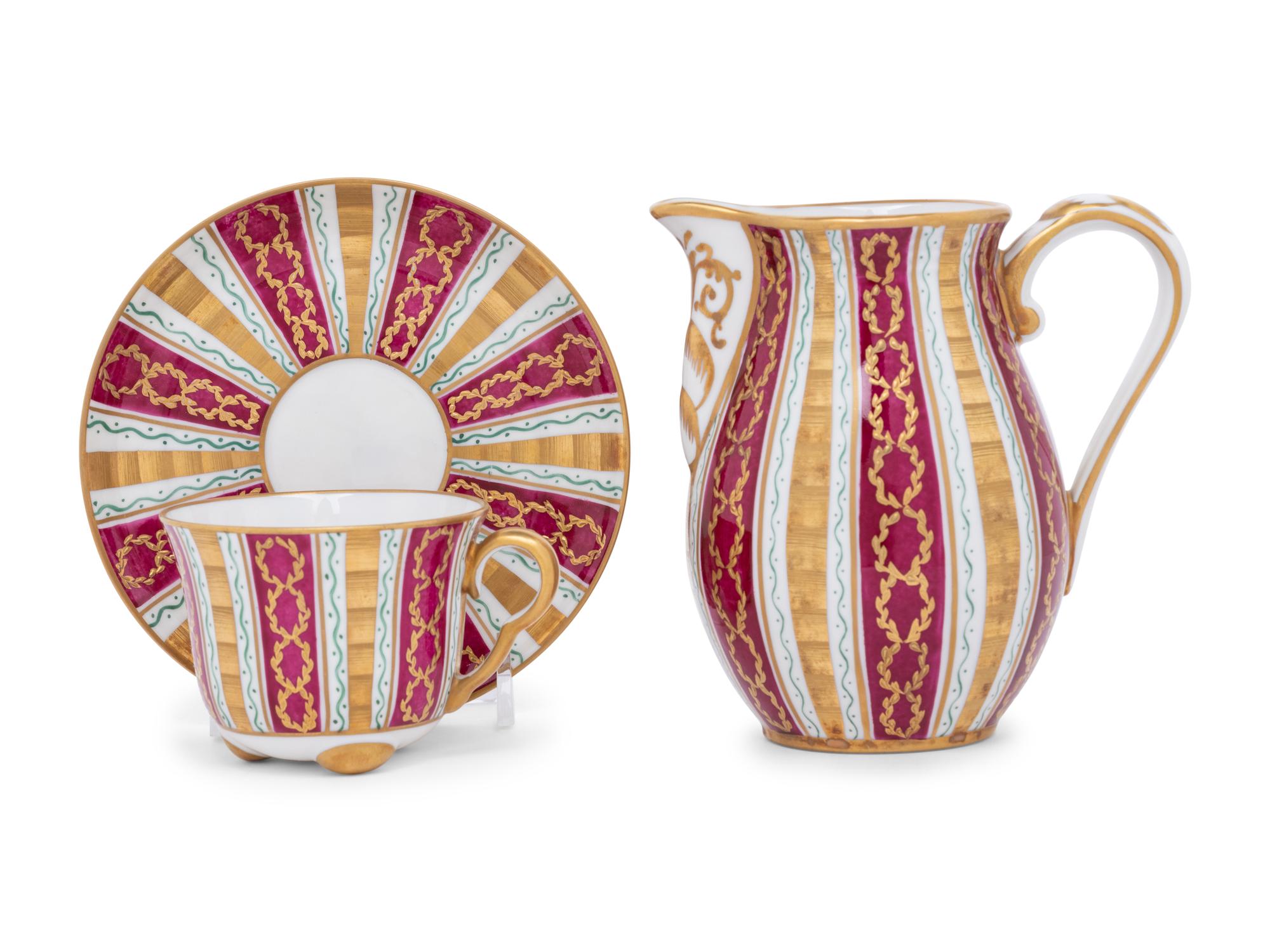 A Le Tallec Porcelain Chocolate Service
