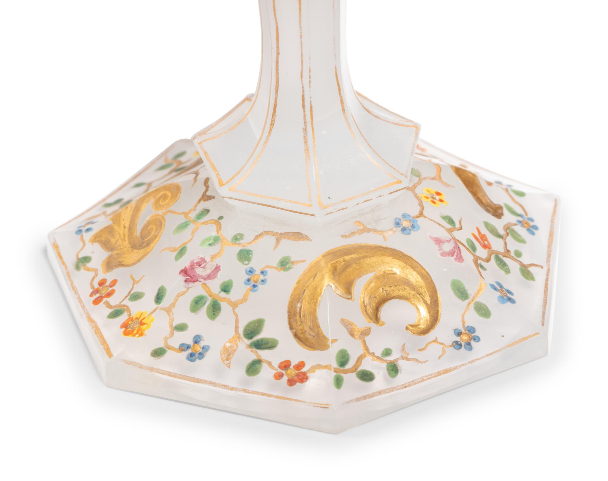 A Russian Enameled Glass Goblet