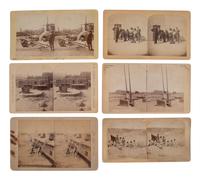 [NATIVE AMERICANS]. 6 stereoviews of Southwestern Indians, incl. images by JACKSON & GILLINGHAM.
