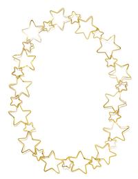 A Yellow Gold Star Necklace,