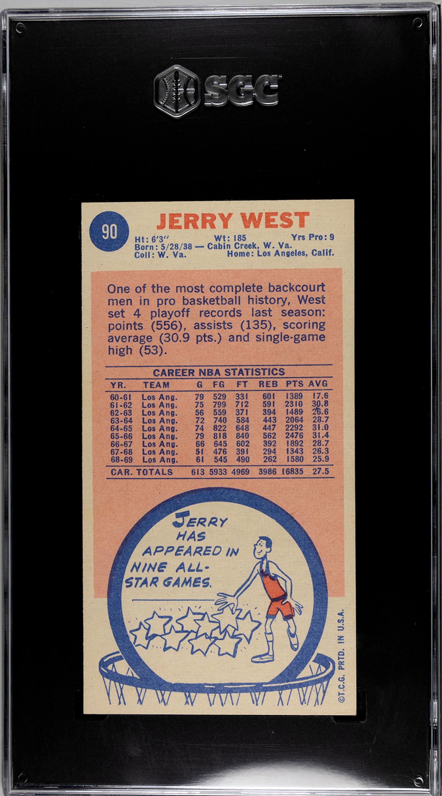 A Group of 12 SGC Graded 1969 Topps Hall of Fame and Rookie Basketball Cards