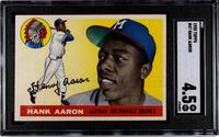 A 1955 Topps Hank Aaron Baseball Card No. 47 (SGC 4.5 VG-EX+)