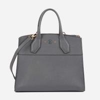 A Louis Vuitton Gray Calf Leather City Steamer MM Louis Vuitton