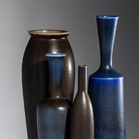 Collection of Six Vases Gustavsberg, Sweden Rorstrand, Sweden Royal Copenhagen, Denmark