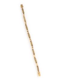 CAT'S EYE CHRYSOBERYL AND DIAMOND BRACELET