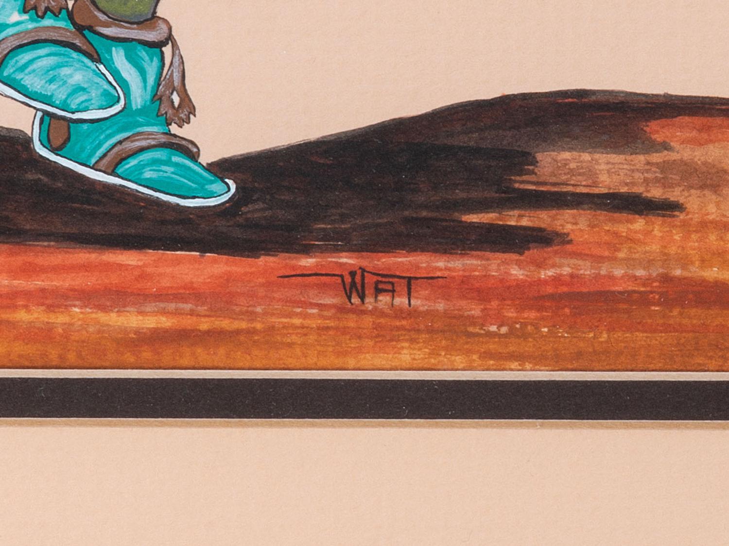 Hopi Gouache on Paper untitled, Ho-o-te