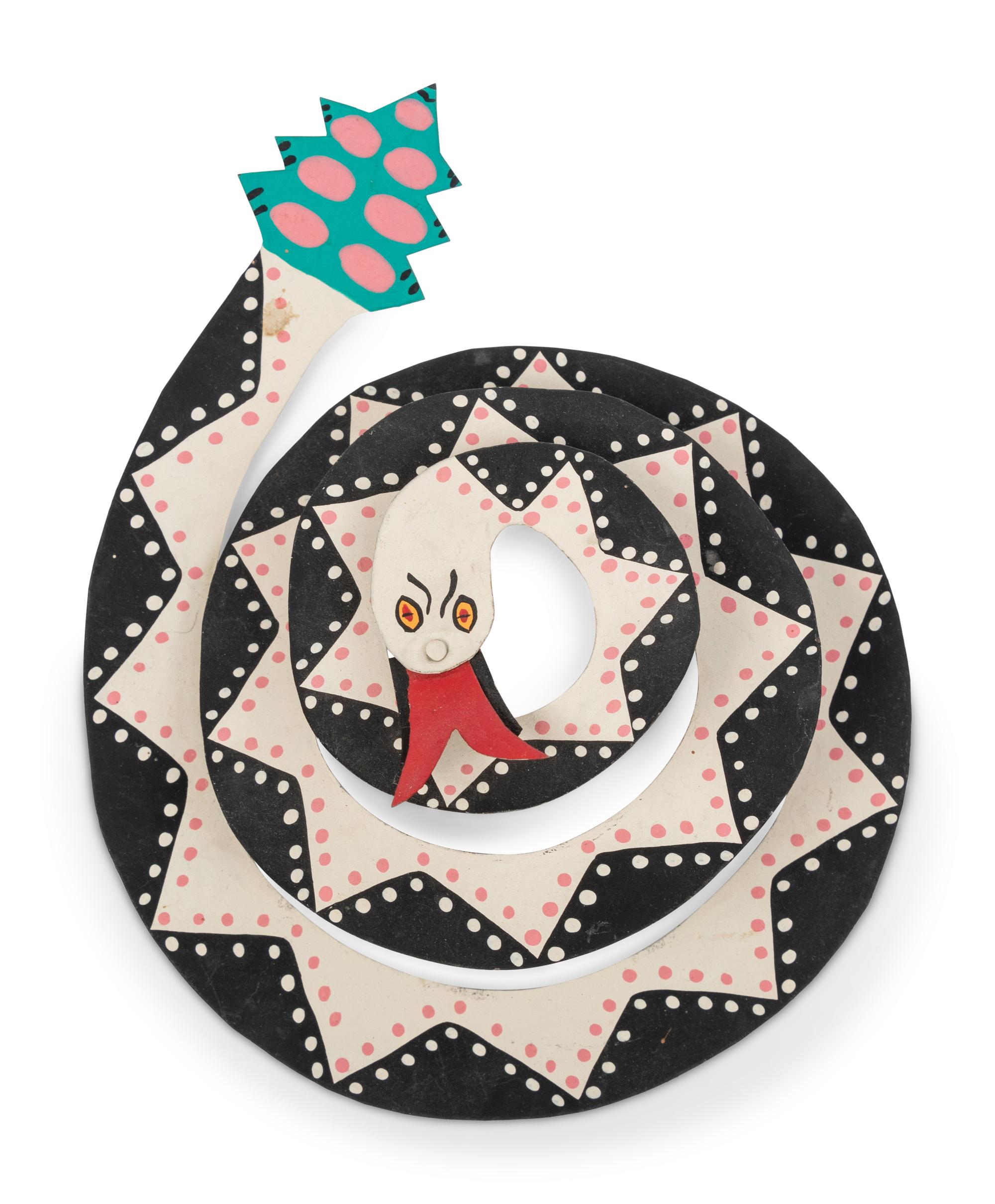 Rattle Snake, 1988 and Dog, 1986 (two works)