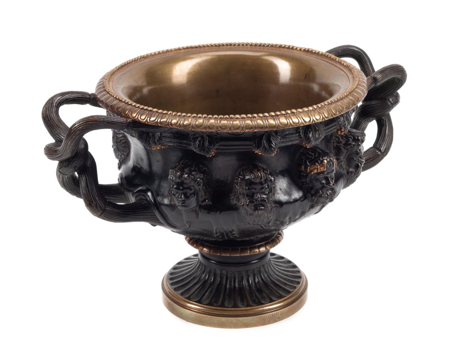 A Continental Bronze Model of the Warwick Vase