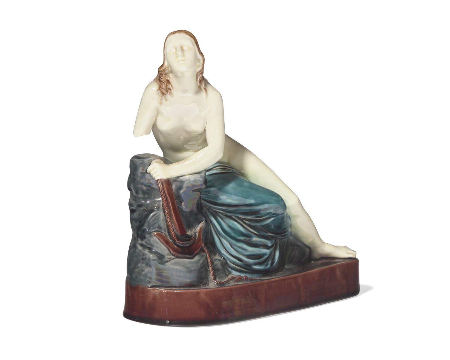 A Wedgwood Glazed Ceramic Figure of Hope