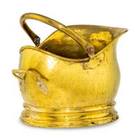 A Small Copper and Brass Coal Hod