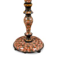 A Kashmiri Lacquer Floor Lamp