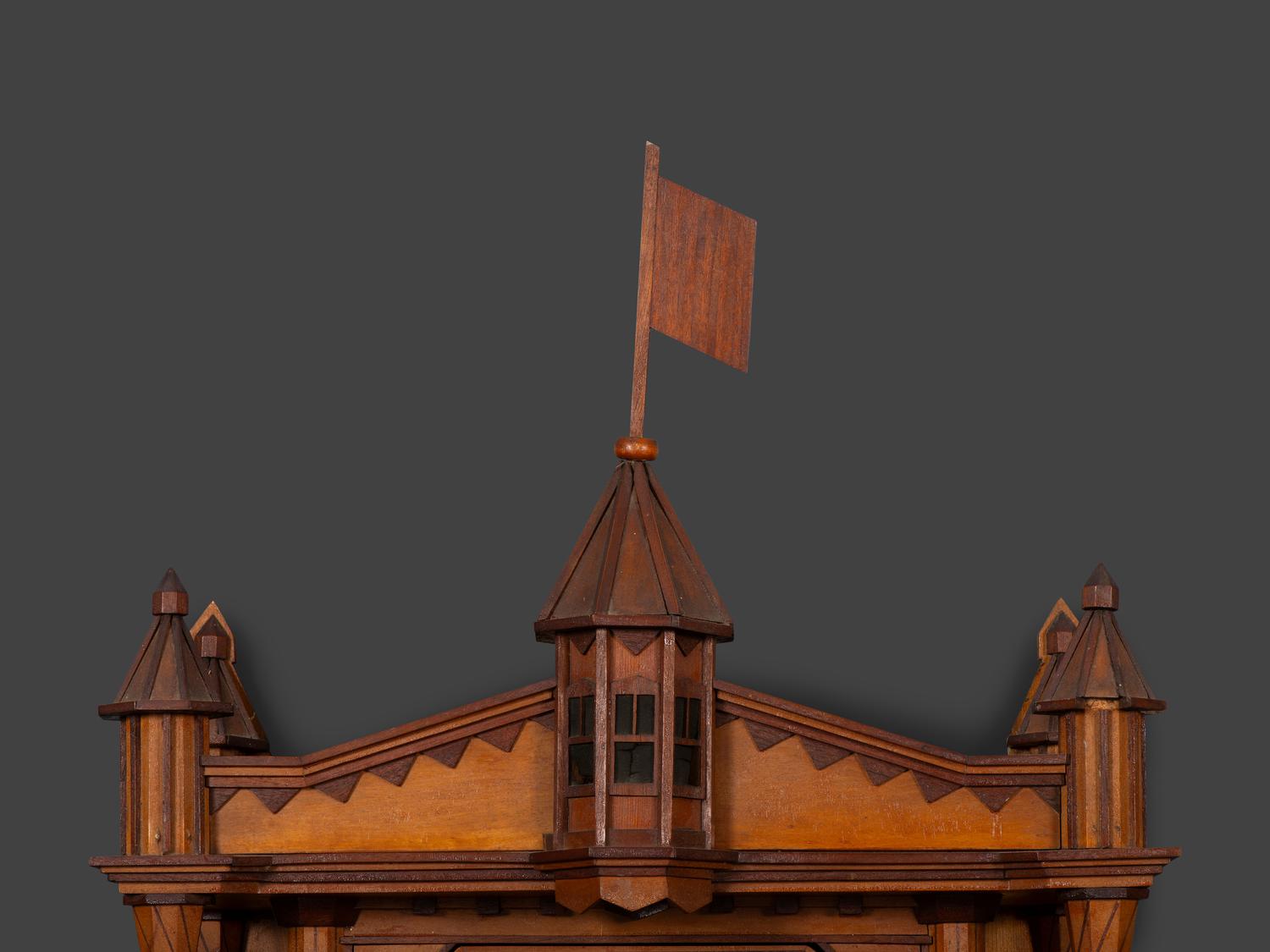 An Architectural Inlaid Hanging Cabinet