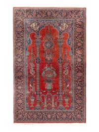 A Kashan Wool Prayer Rug