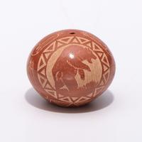 Sgraffito Seed Jar