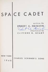 HEINLEIN, ROBERT A. Space Cadet. New York, 1948. First edition, signed.