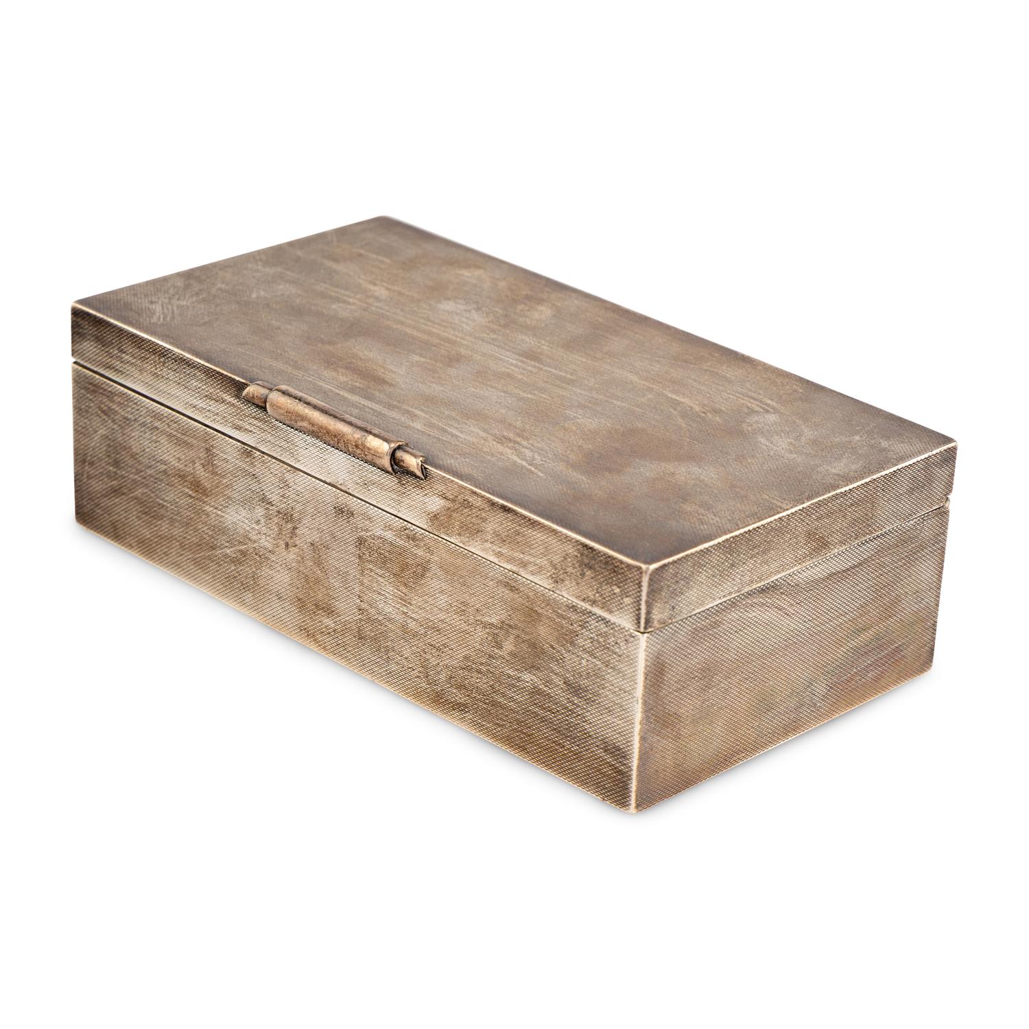 An English Silver Table Casket