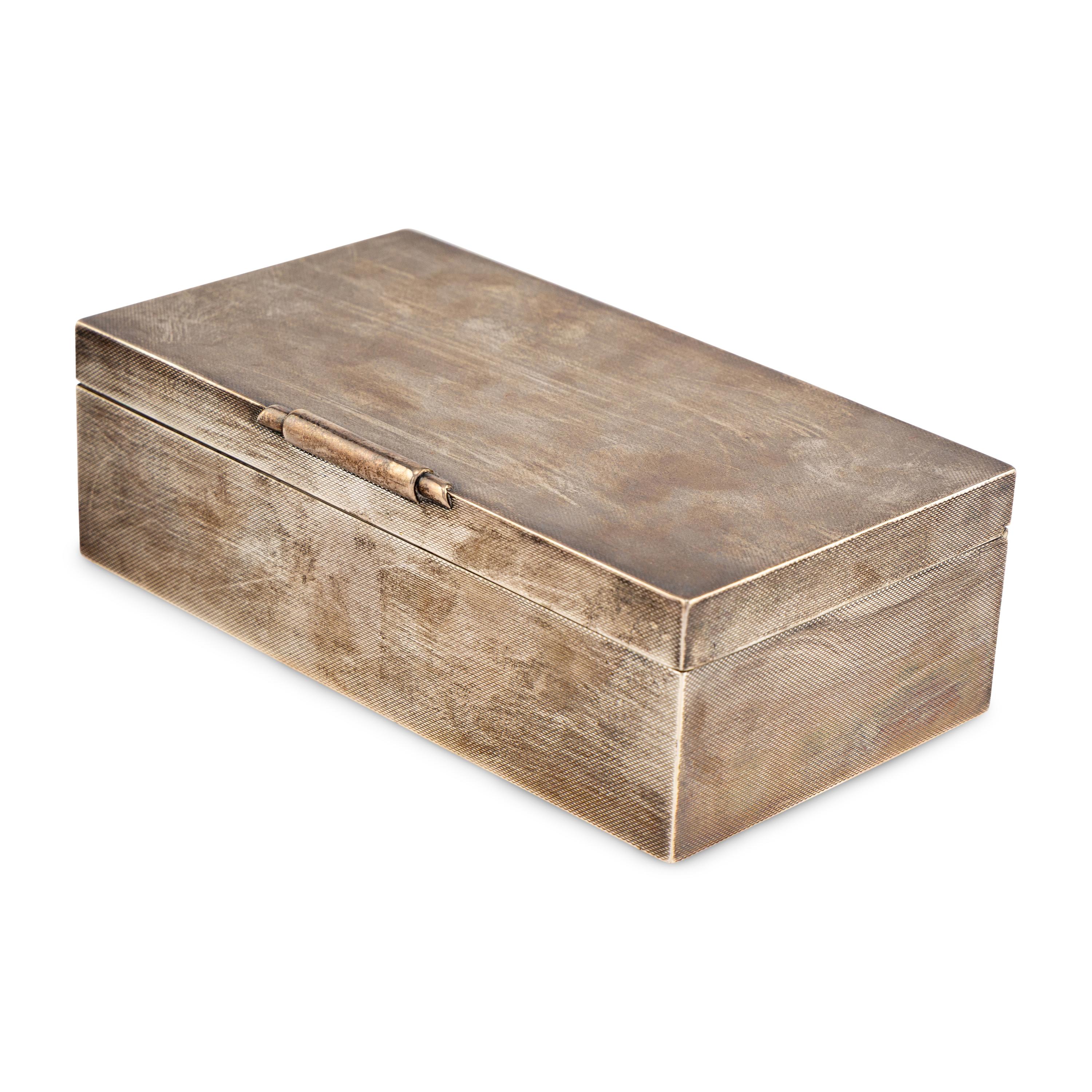 An English Silver Table Casket