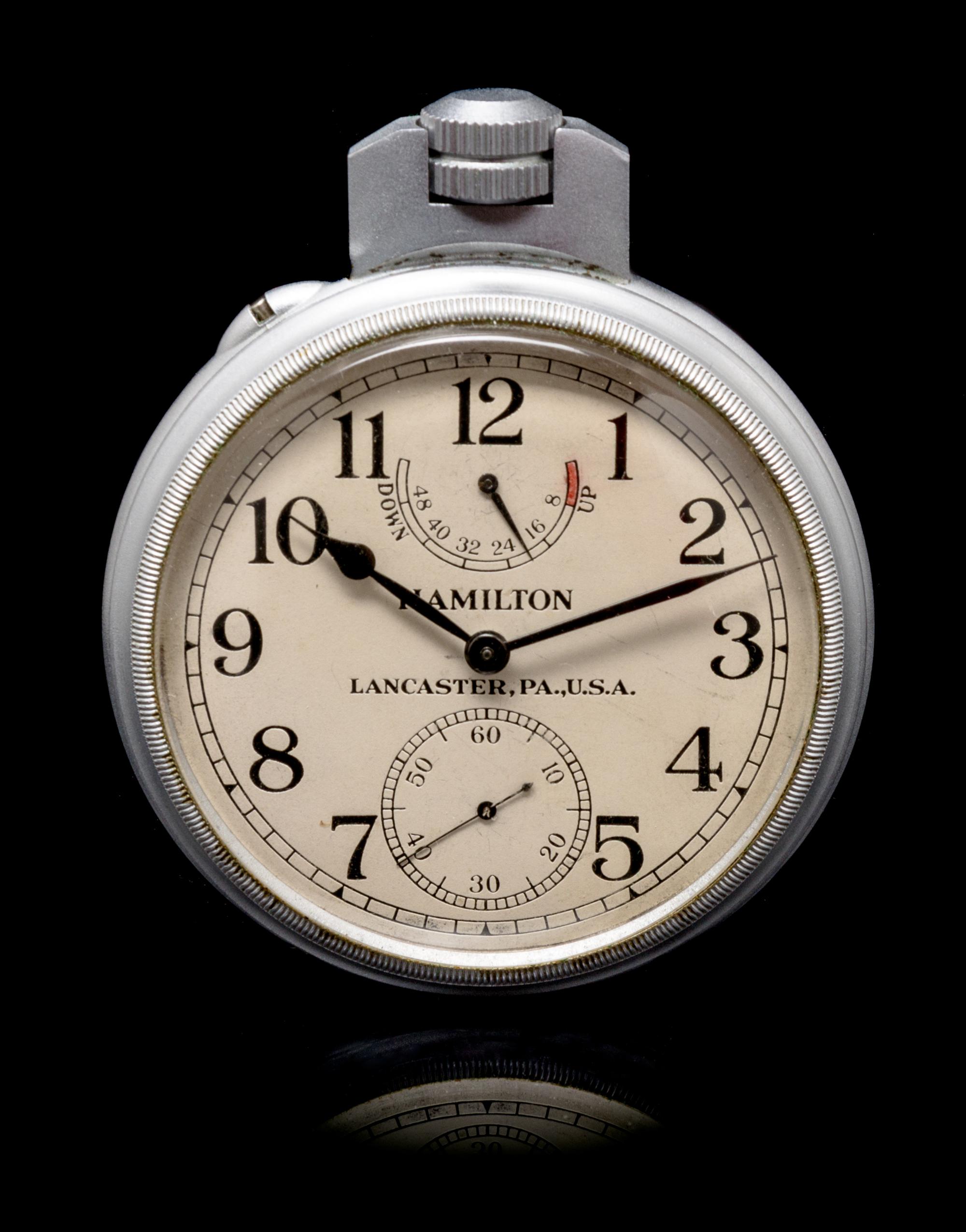 A Model 22 U.S. Navy Deck Chronometer Watch, Hamilton, Circa 1943,