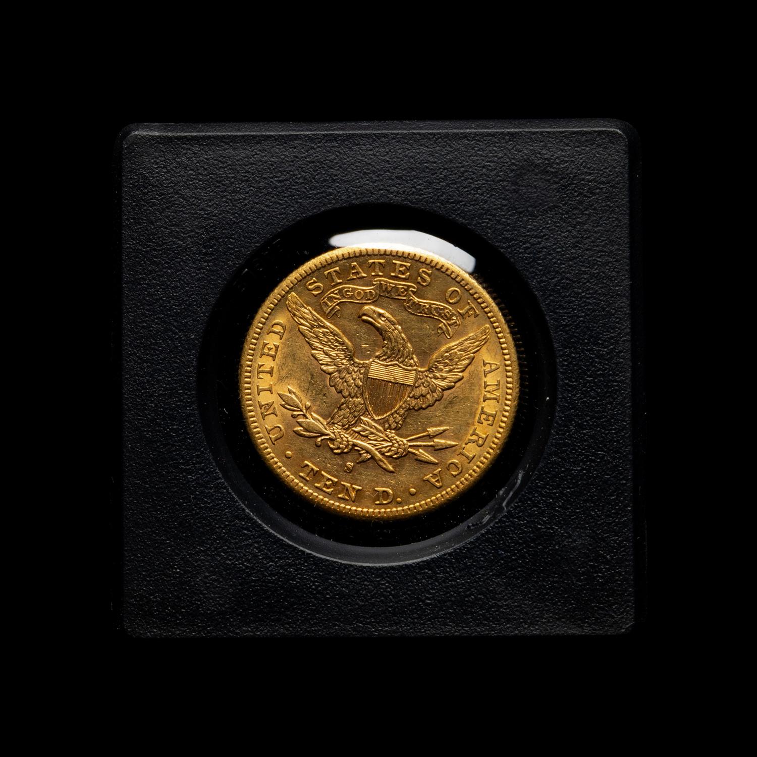 An 1887-S Liberty Head $10 Gold Coin