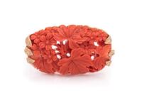 CORAL BROOCH