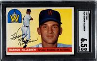 A 1955 Topps Harmon Killebrew Rookie Baseball Card No. 124 (SGC 6.5 EX/NM+)