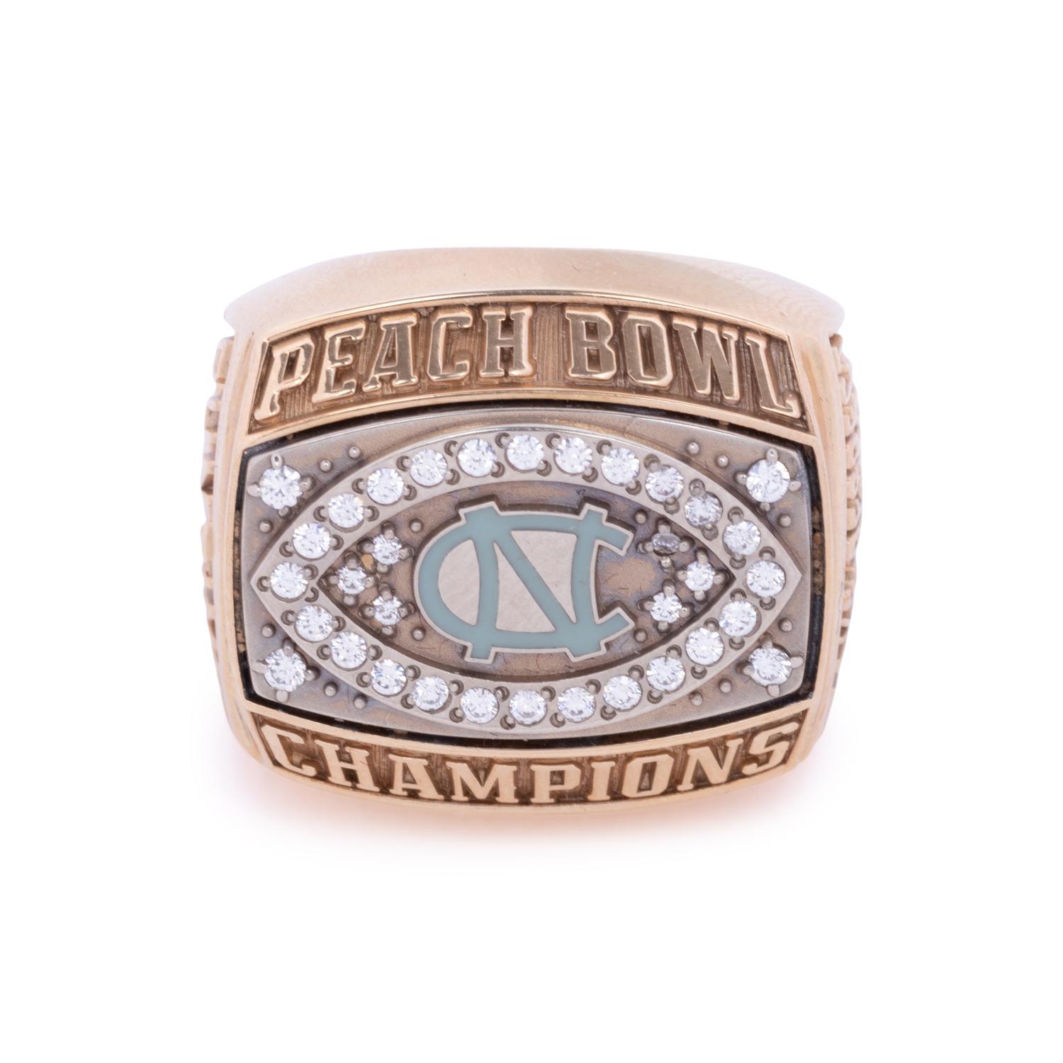 A University of North Carolina Football 2001 Peach Bowl Championship Salesmans Sample Ring