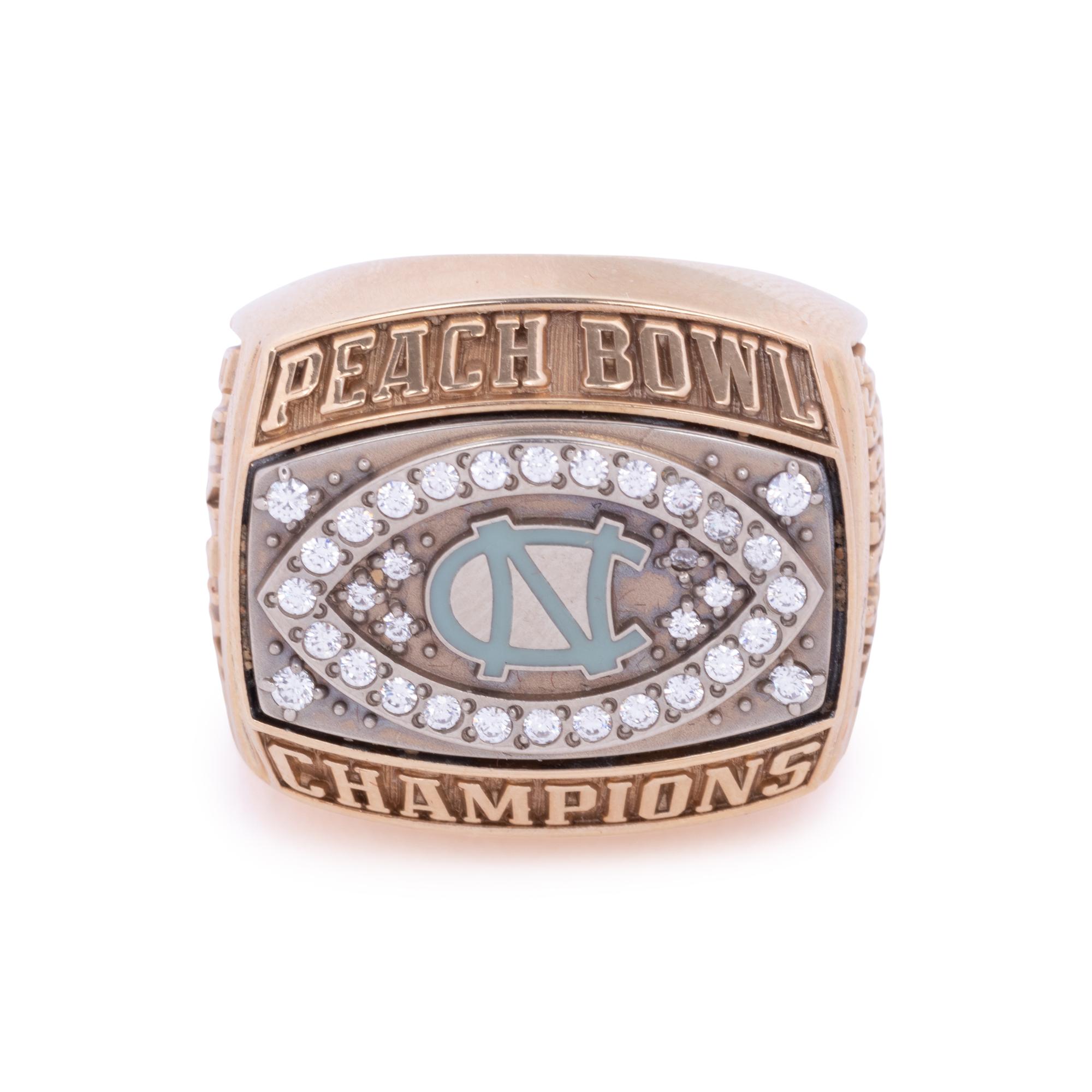 A University of North Carolina Football 2001 Peach Bowl Championship Salesmans Sample Ring
