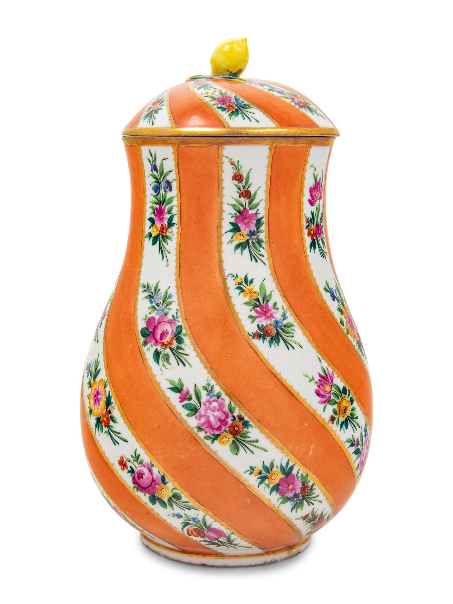 A Meissen Porcelain Vase and Cover for the Turkish Market