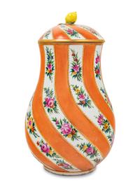 A Meissen Porcelain Vase and Cover for the Turkish Market