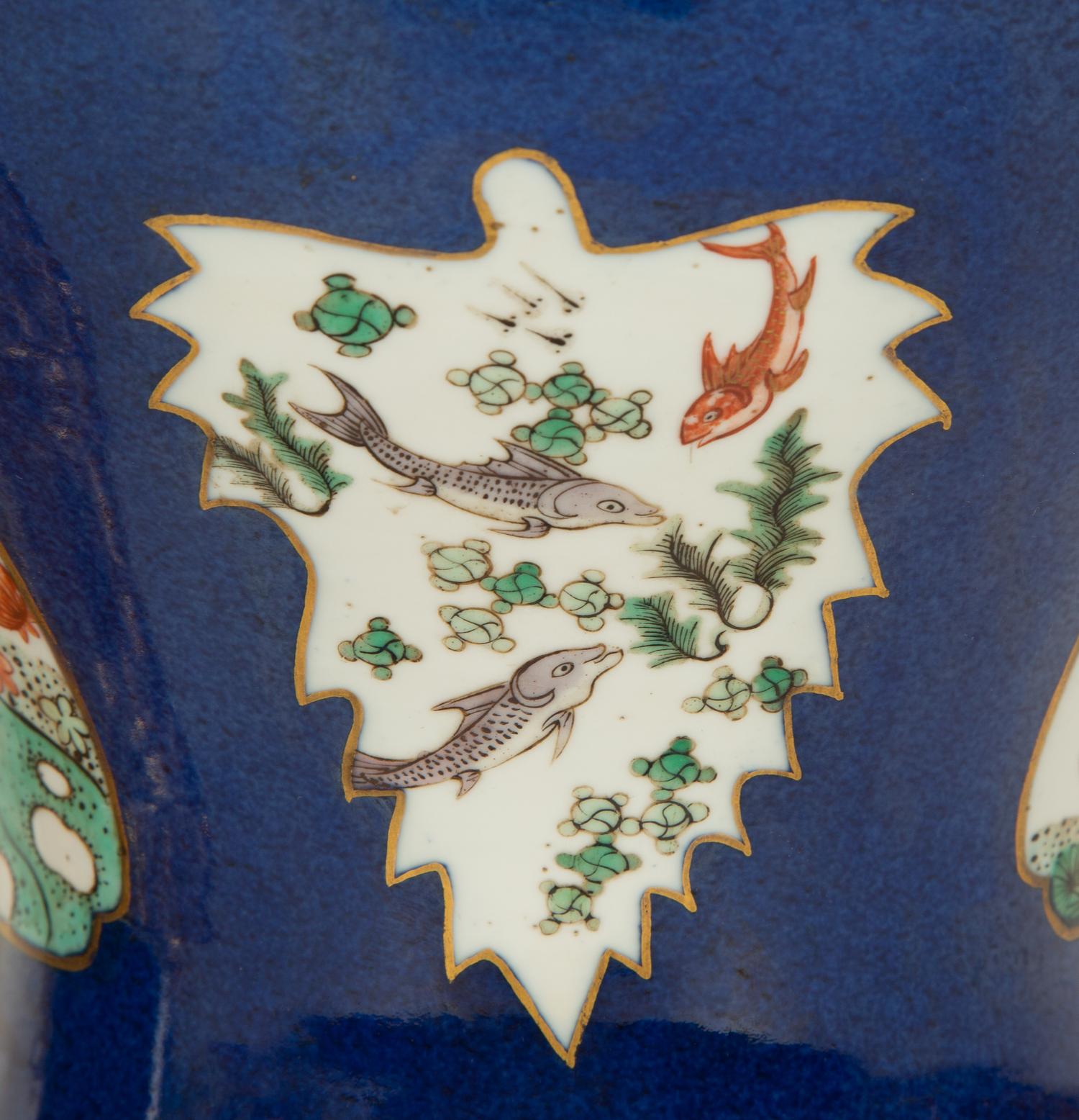 A Pair of Chinese Porcelain Covered Jars