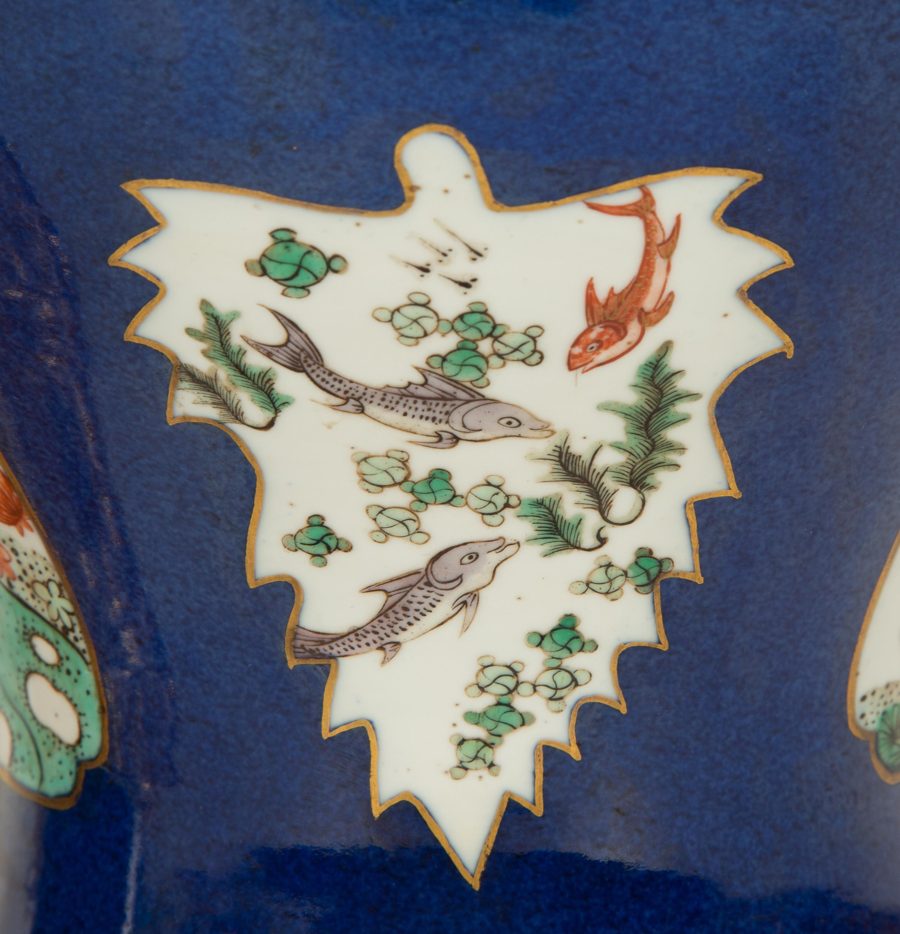 A Pair of Chinese Porcelain Covered Jars