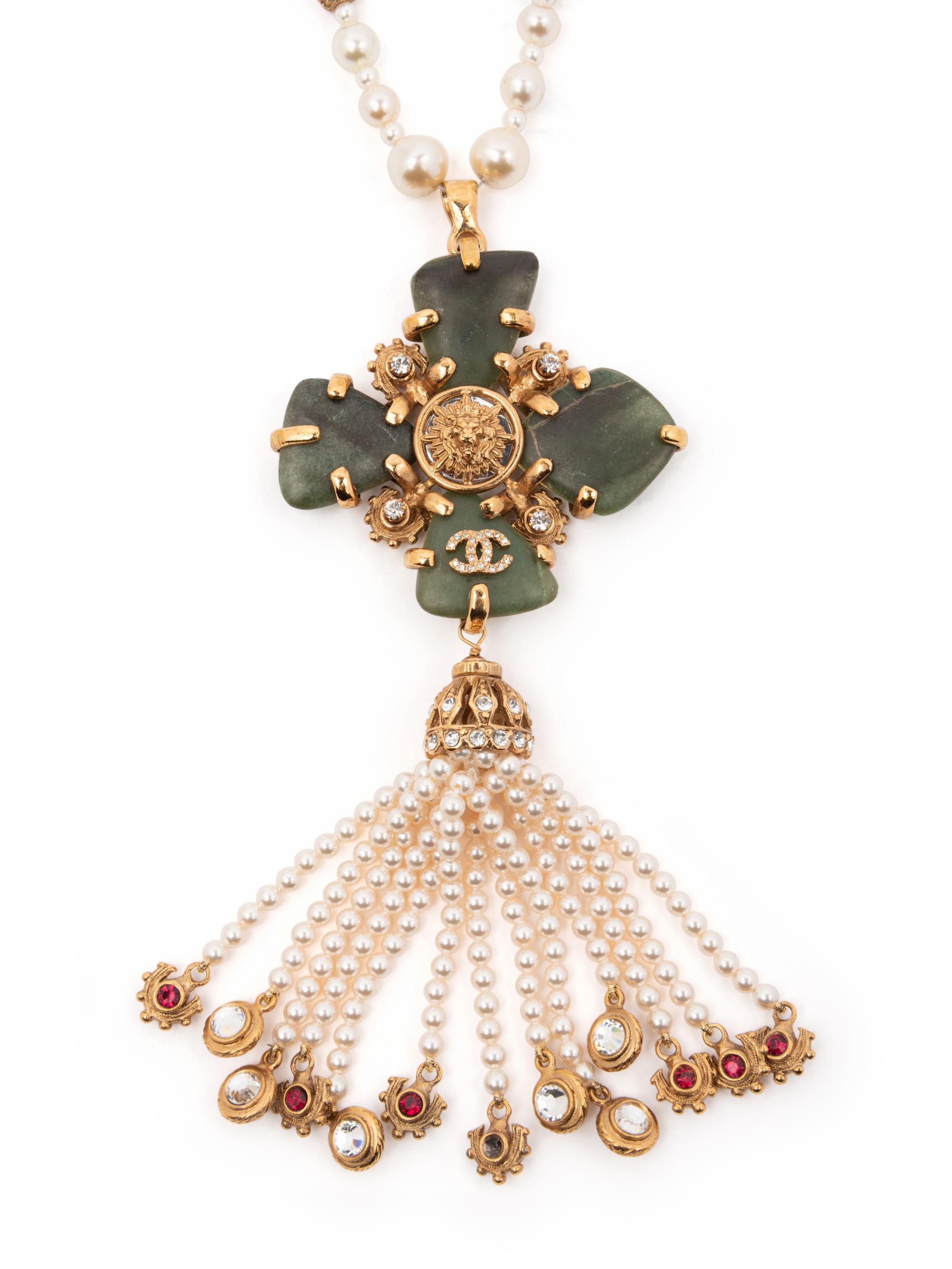 Chanel Faux Pearl and Stone Necklace, Fall 2005