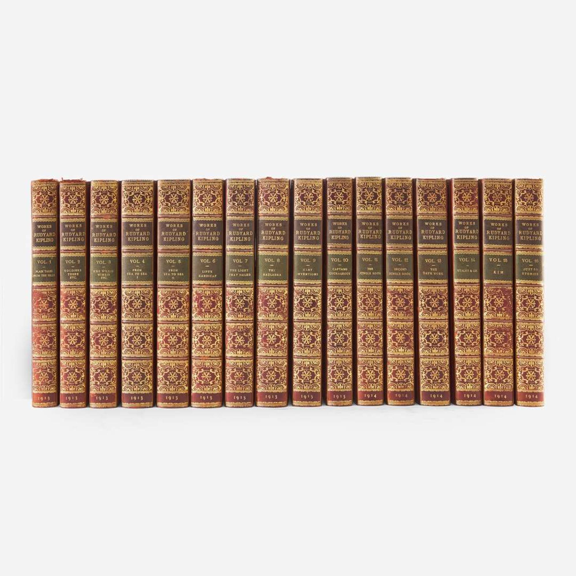[Fine Bindings] Kipling, Rudyard The Works of Rudyard Kipling