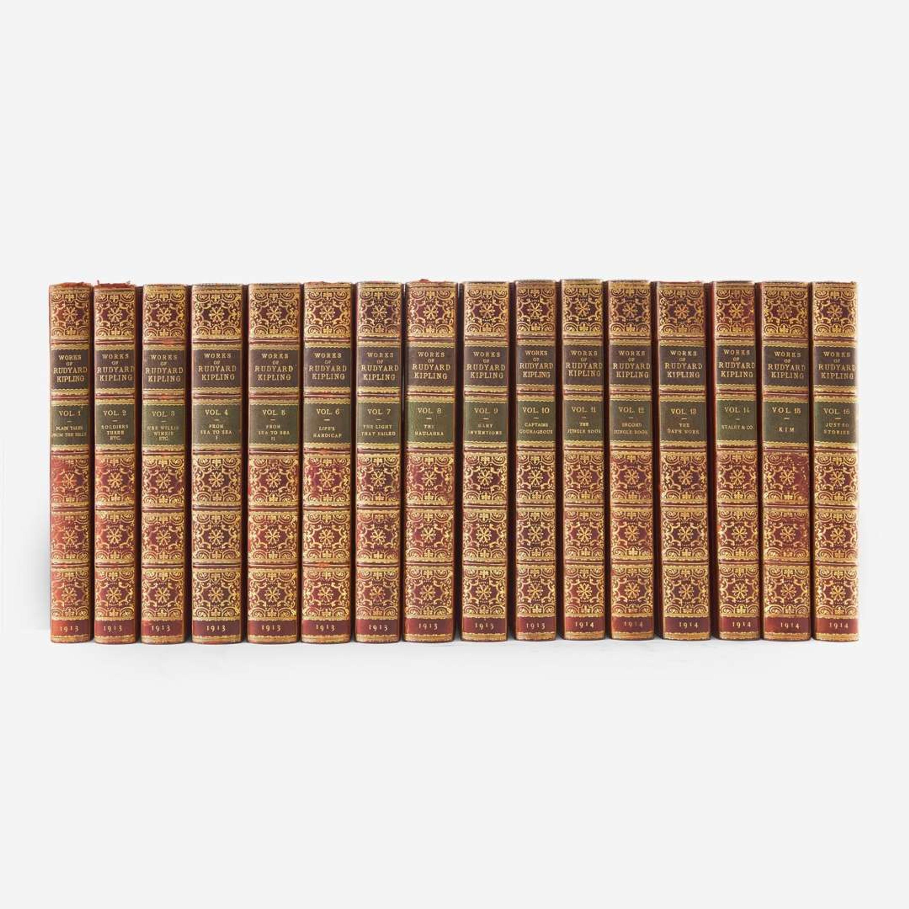 [Fine Bindings] Kipling, Rudyard The Works of Rudyard Kipling