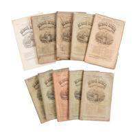 [CIVIL WAR - CONFEDERATE] De Bow's Review. Industrial Resources , Etc. 10 issues, most 1861-1862.