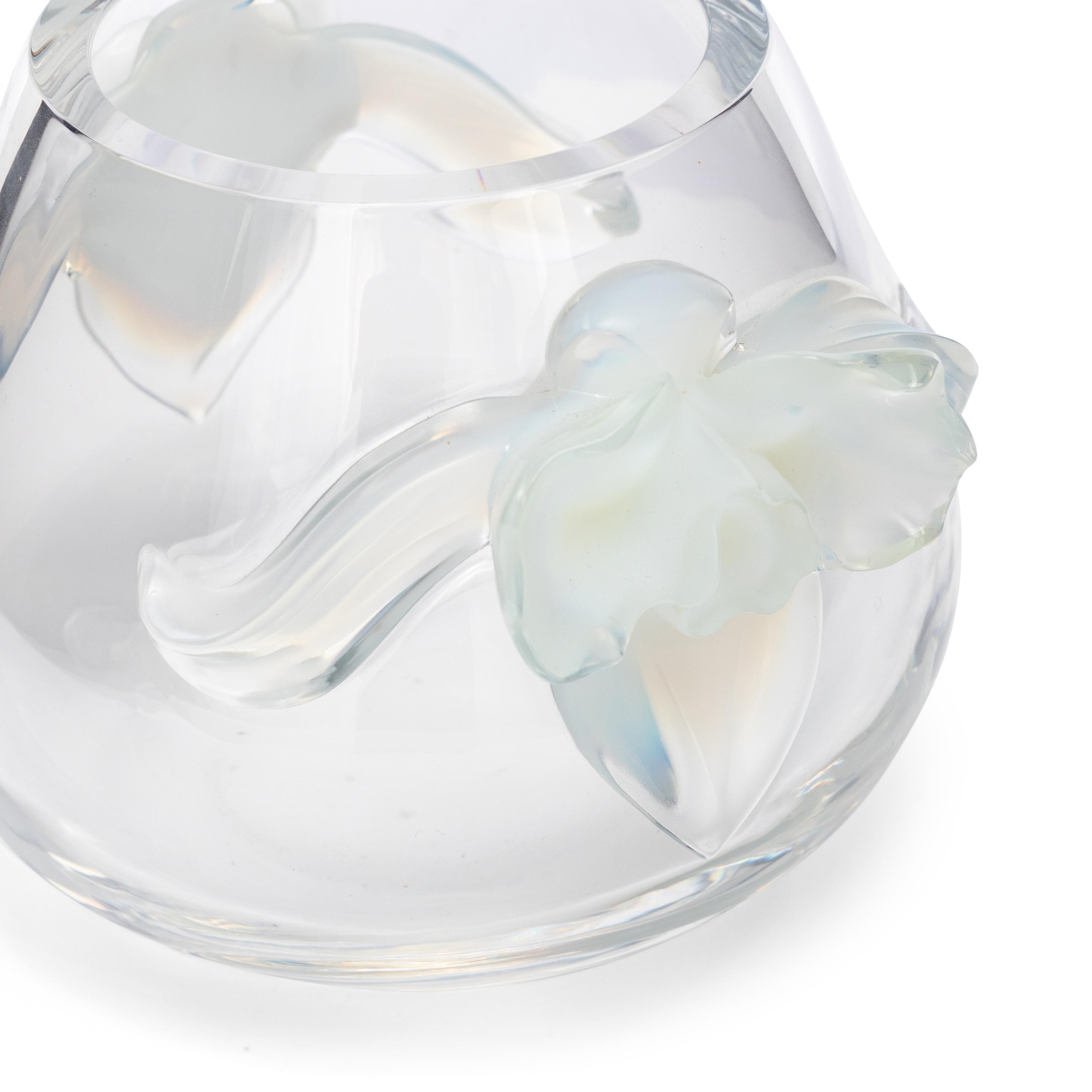 A Lalique Orchidée Vase