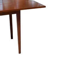 A Mid Century Cherry Drop Leaf Table 71" W x 19.5-39.5" D x 30" H — United States, Mid-20th Century