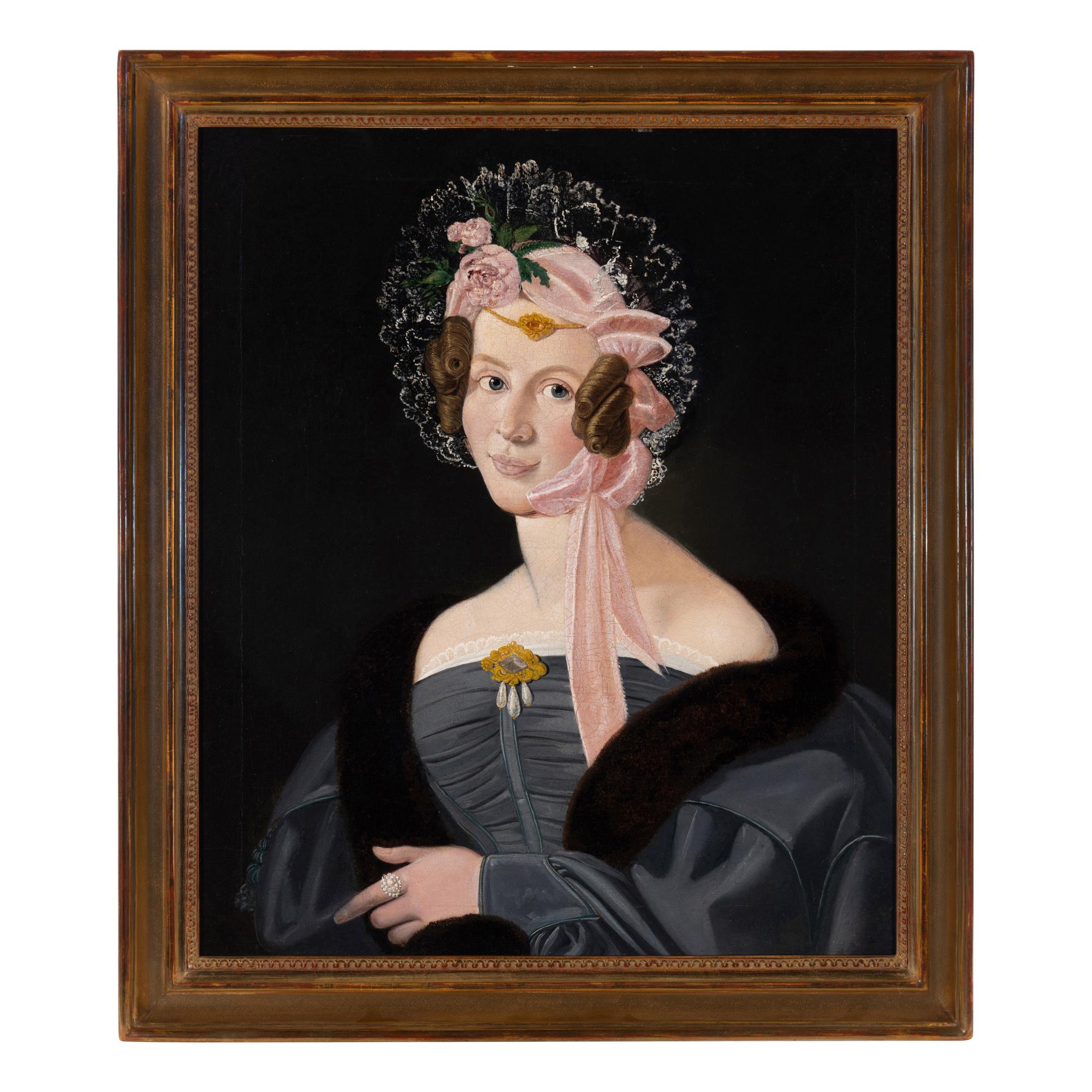 American School 19th Century, A Portrait of a Lady