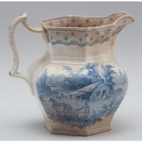 William Henry Harrison 1840 Campaign Wedgwood Transferware Ewer