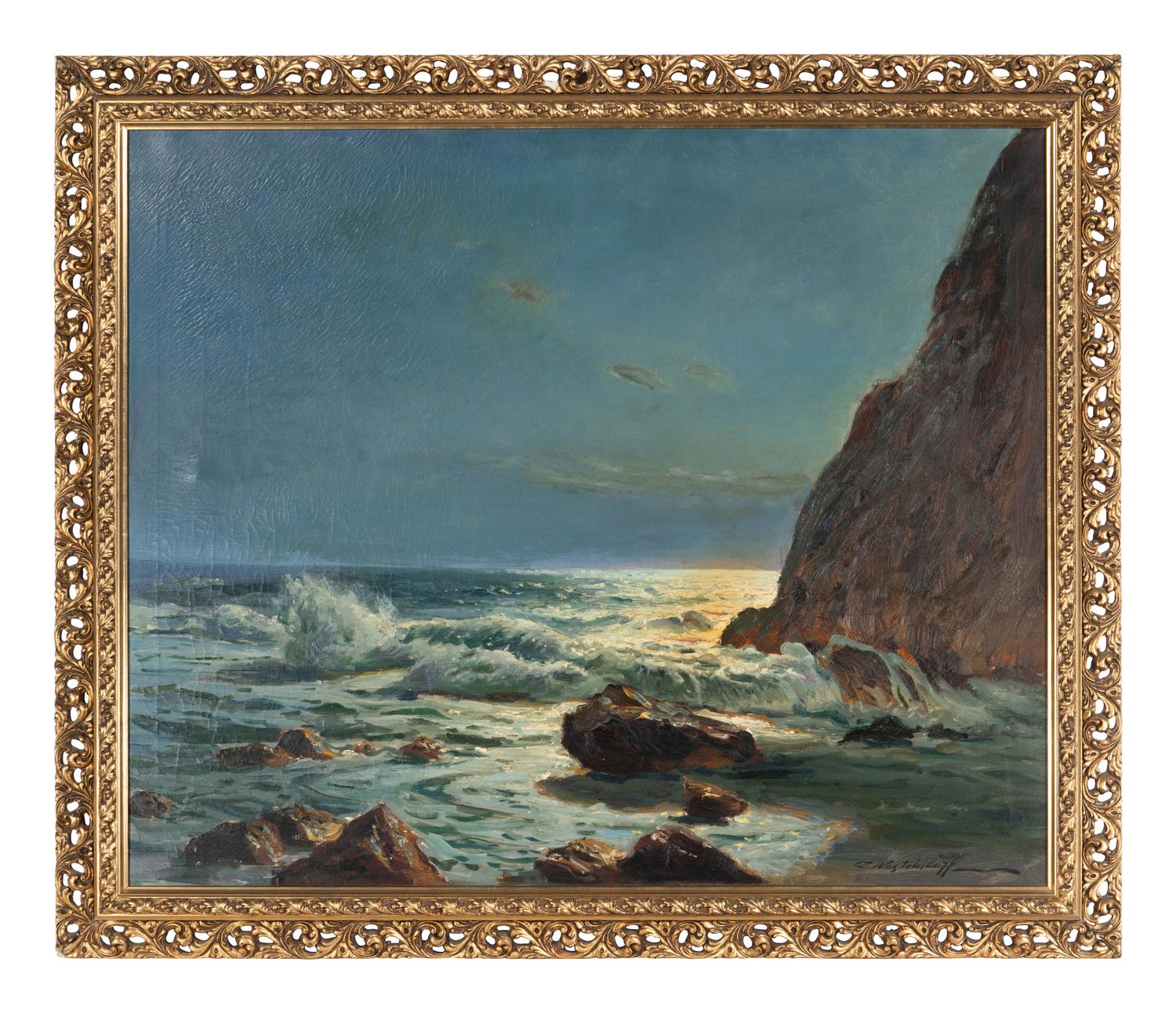 Seascape and Cliff