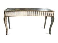 An Art Deco Style Mirrored-Veneer Console Table