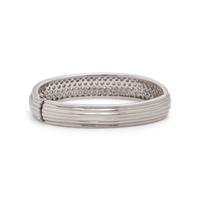 Jose Hess, Diamond and Platinum Bangle Bracelet