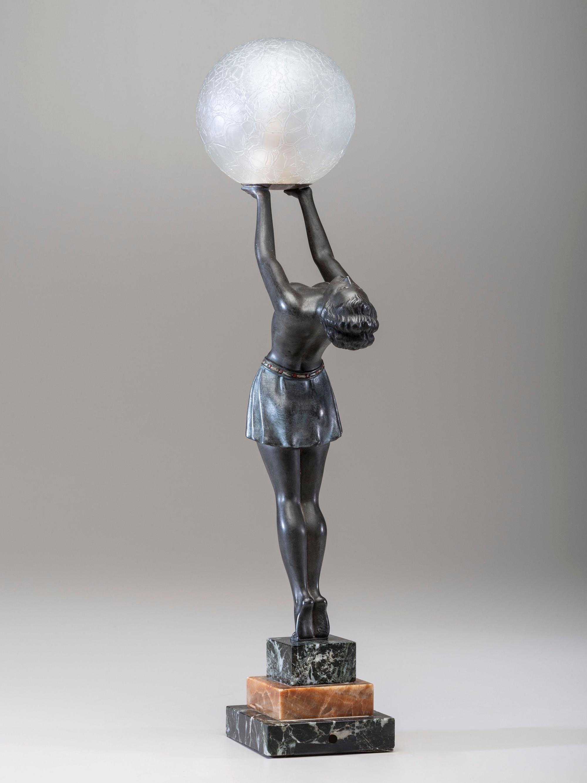 Art Deco Figural Lamp