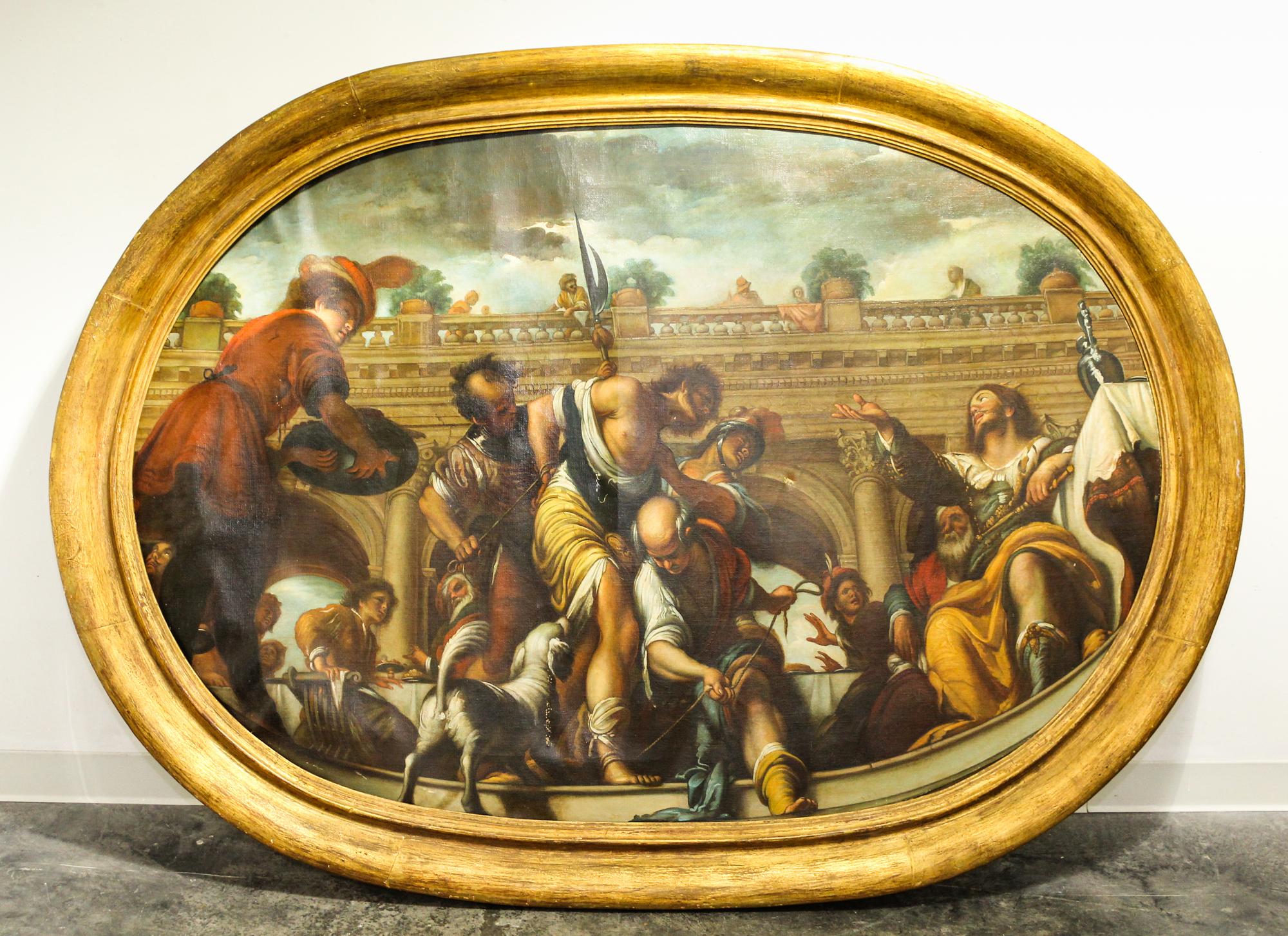 After Bernardo Strozzi, (20th Century), The Parable of the Wedding Guest by Adolfo Tagliaferri