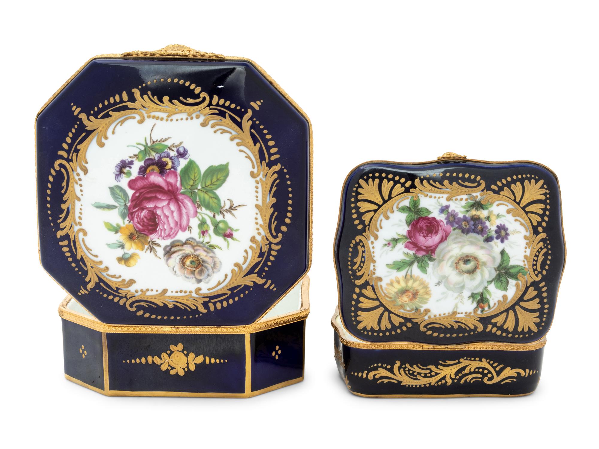 Two Limoges Porcelain Boxes