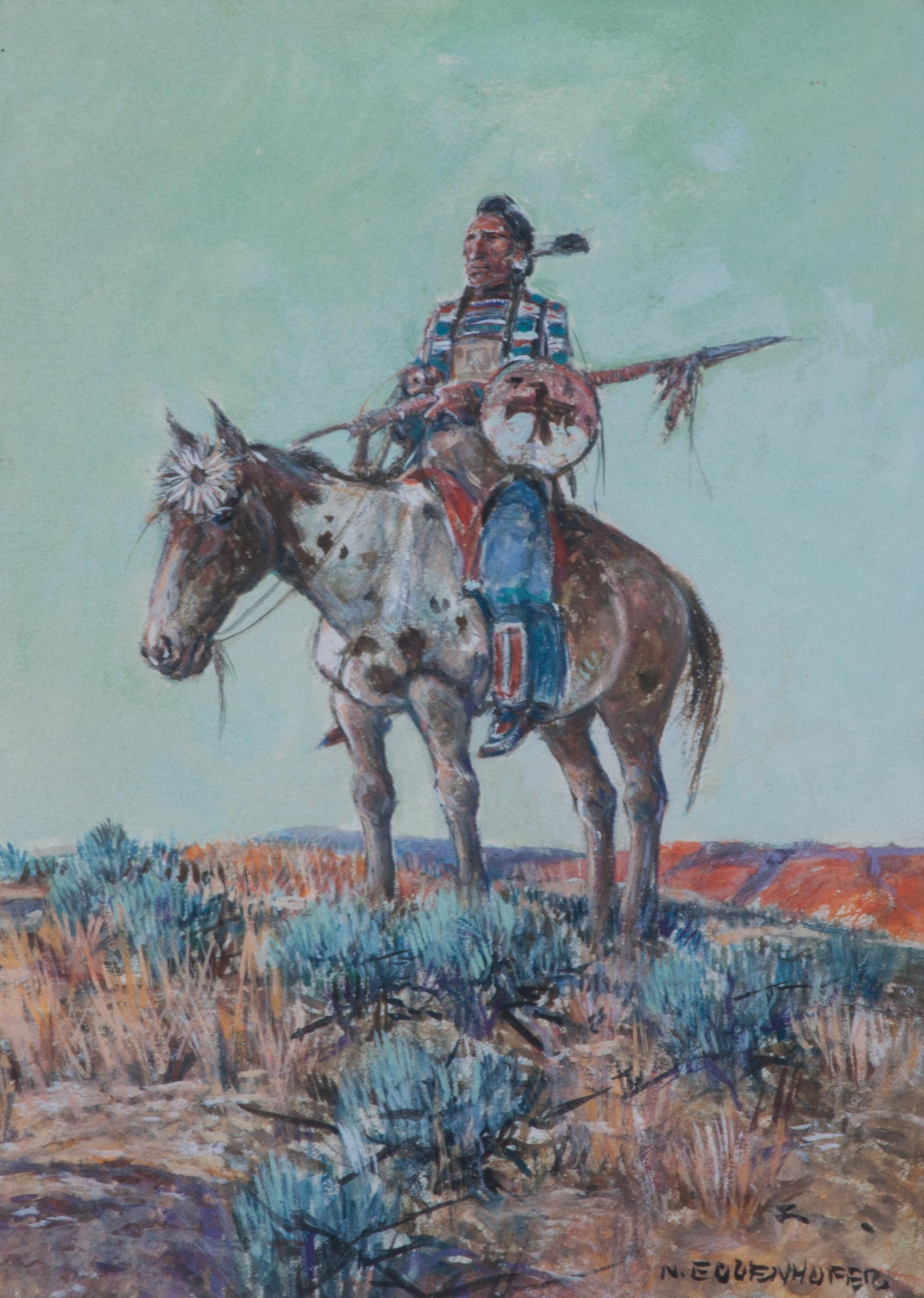 Nick Eggenhofer, (American 1897-1985), Lone Warrior