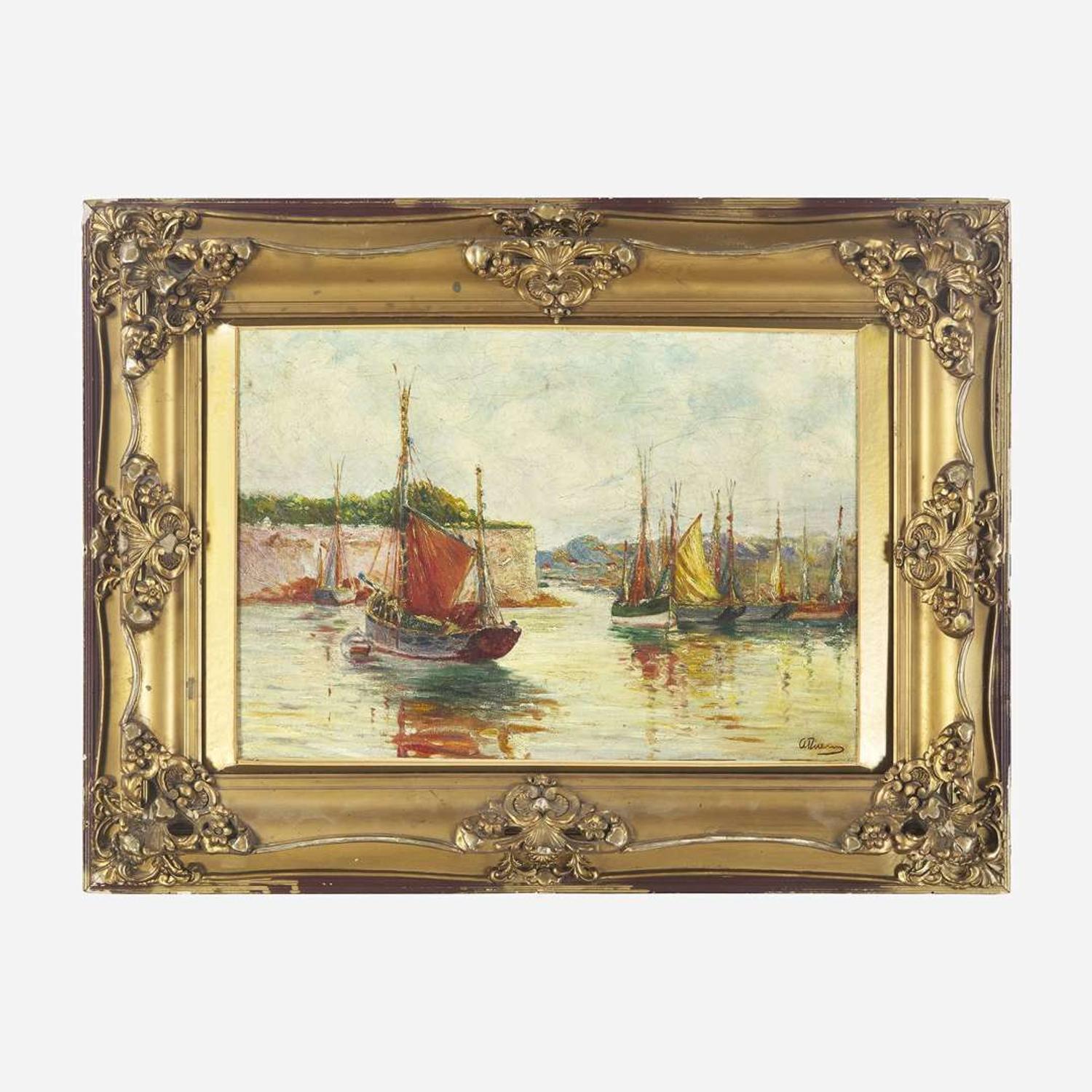 Anthony Thieme (American 1888-1954) The Harbor