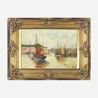 Anthony Thieme (American 1888-1954) The Harbor