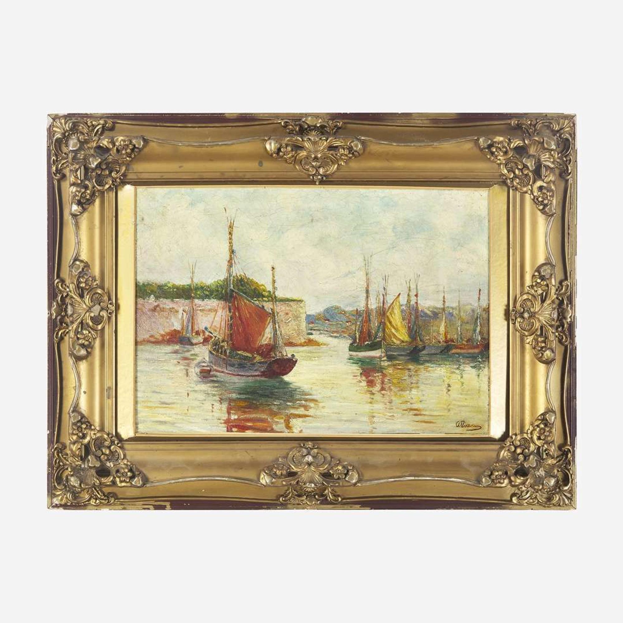 Anthony Thieme (American 1888-1954) The Harbor